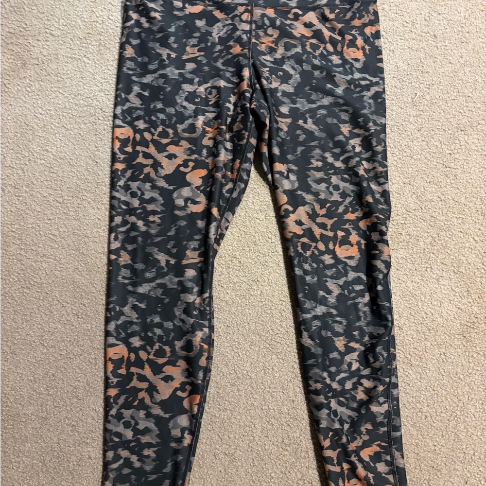 Fabletics Cold Weather Leopard Print Leggings Size 1X B2